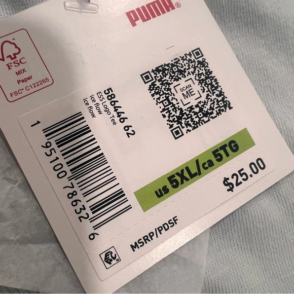 Puma Ice Flow Logo Tee Shirt. Sizes 4 XL to 5 XL. NWT. - Picture 11 of 15